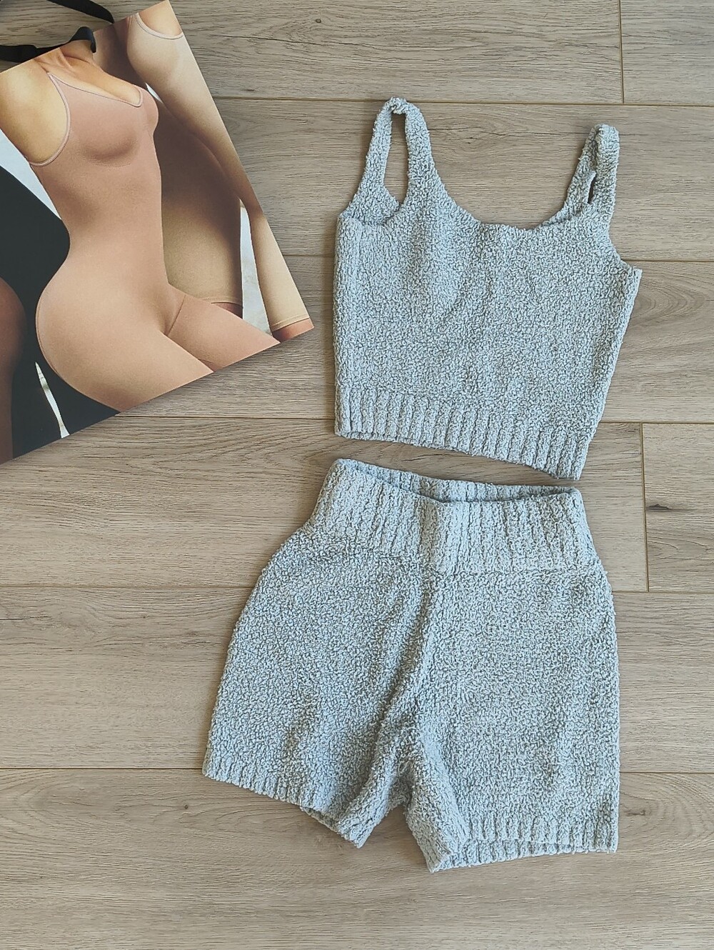 SKIMS Cozy Blue/Grey Set | Size XXS/XS